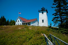 Burnt Coat Harbor Lighthouse on Swan's Island in Maine